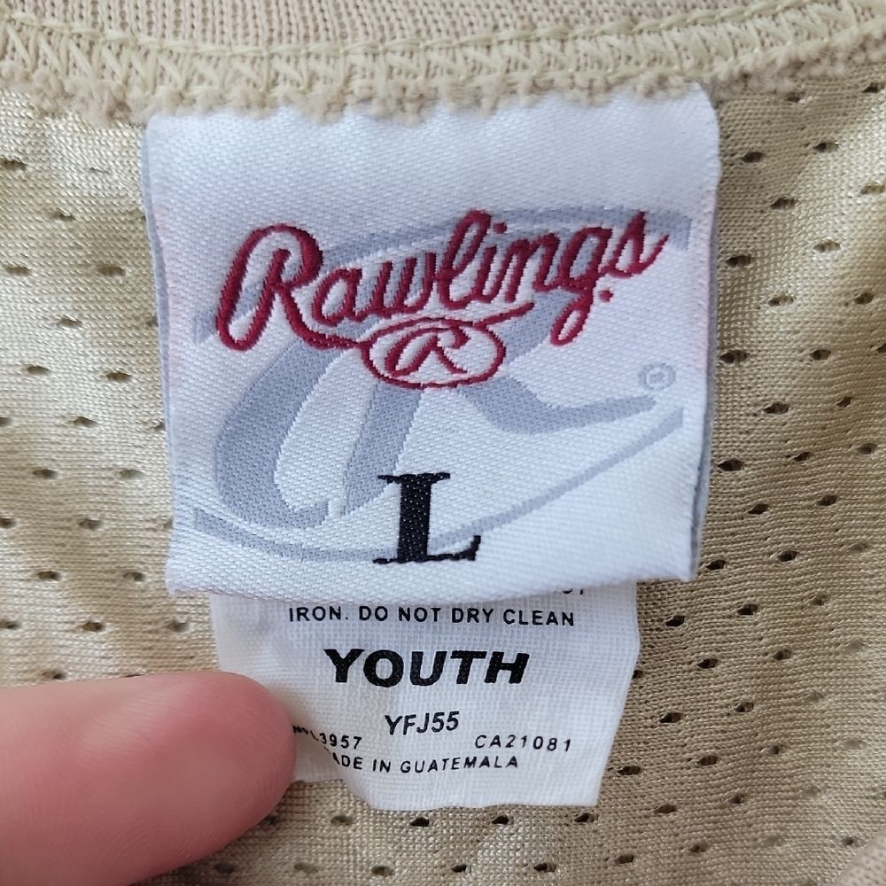 Rawlings Cream Raiders Kids Jersey - Picture 3 of 15